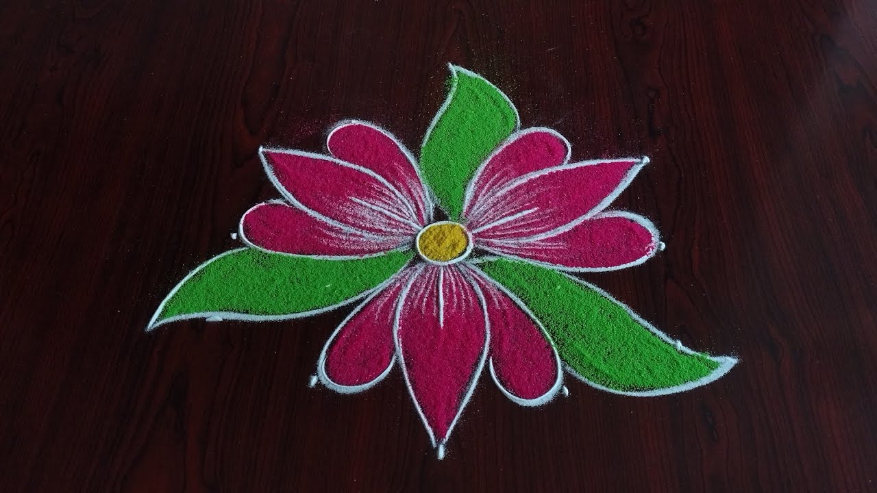 2 small latest daily rangolis (5×3) dot's...