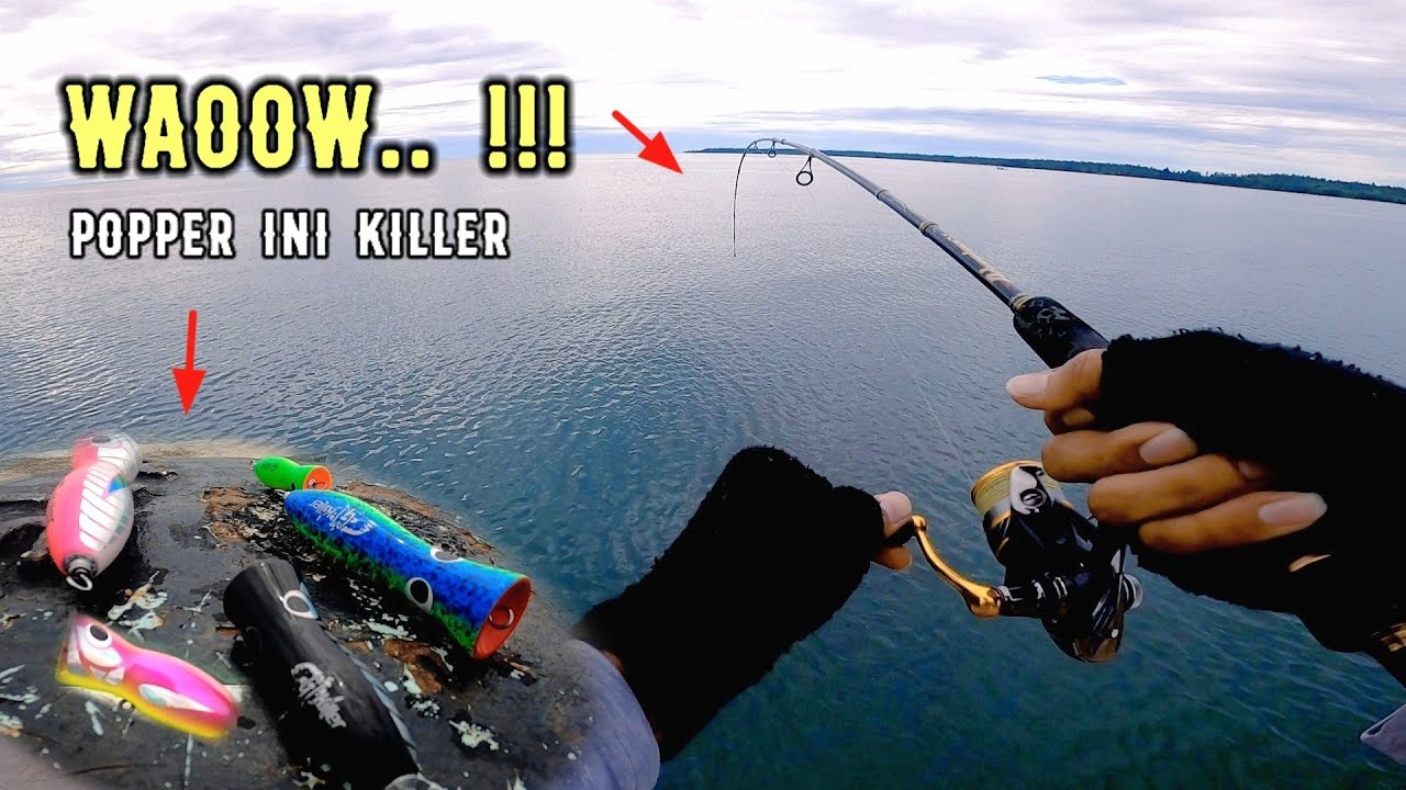 Action Popper Ini Tidak Di Ragukan Lagi 🎣 GT-Killer Popper Sabiki