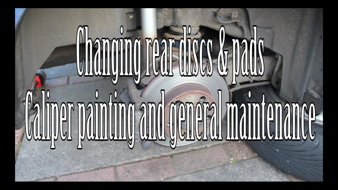 Rear brake disc & pad swap, calliper painting and rear arch maintenance part 1