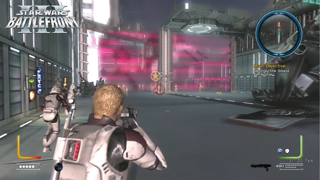 Star Wars Battlefront 3 Free Radical | Campaign Act 1: Coruscant (fixed textures)