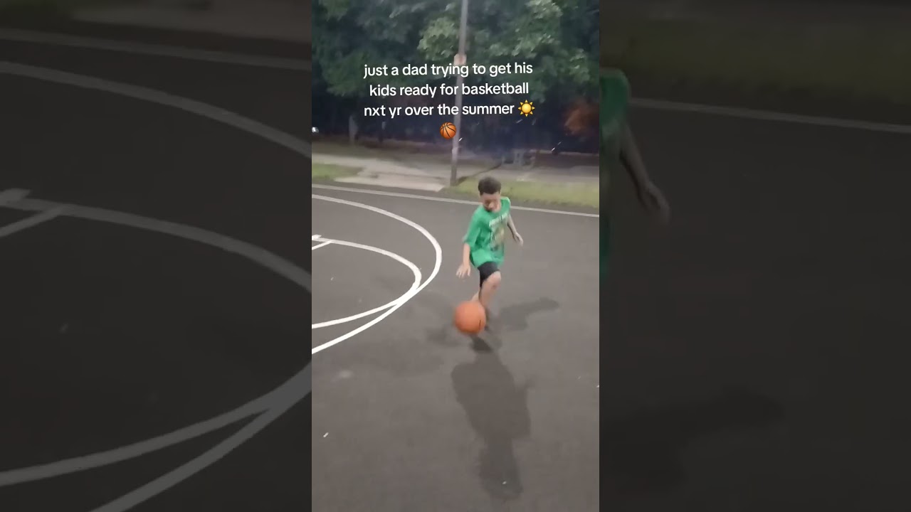 just my 9 and 10 yr olds playing basketball 🏀 together #jrnba #nba #basketball #shooting #park #hoop
