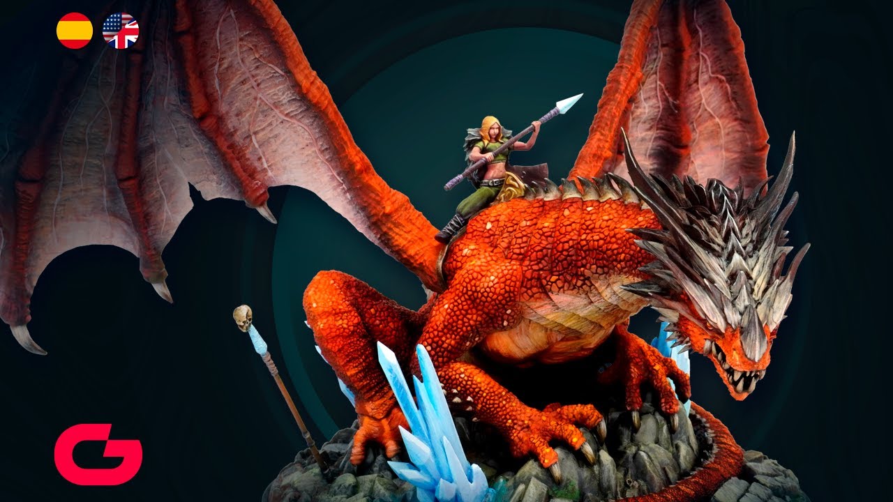 How to paint a DRAGON / Como pintar un DRAGON