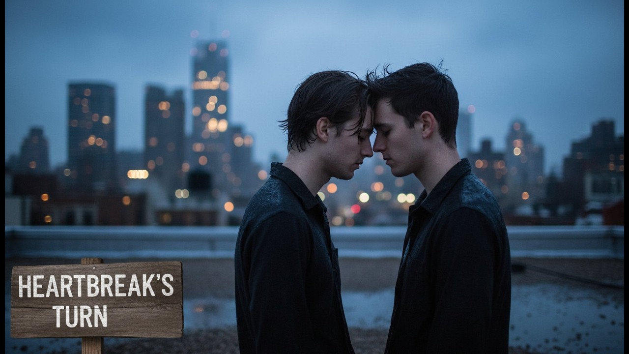 The rain hammered the windshield like a thousand tiny accusations, blurring the neon signs of