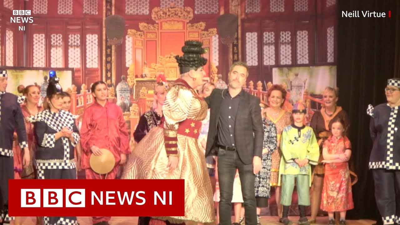 Actor James Nesbitt surprises panto dame