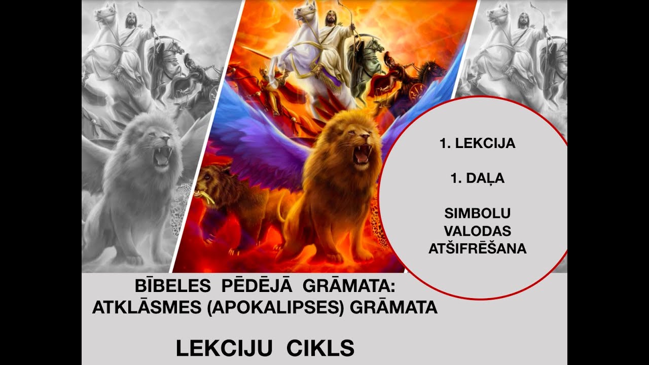 ATKLĀSMES (APOKALIPSES) 1.NODAĻA.   1.DAĻA - SIMBOLU VALODA