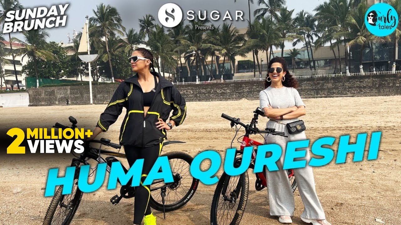 Sunday Brunch & Cycling with @SUGARCosmetics ft. Huma Qureshi Ep : 85 | Curly Tales