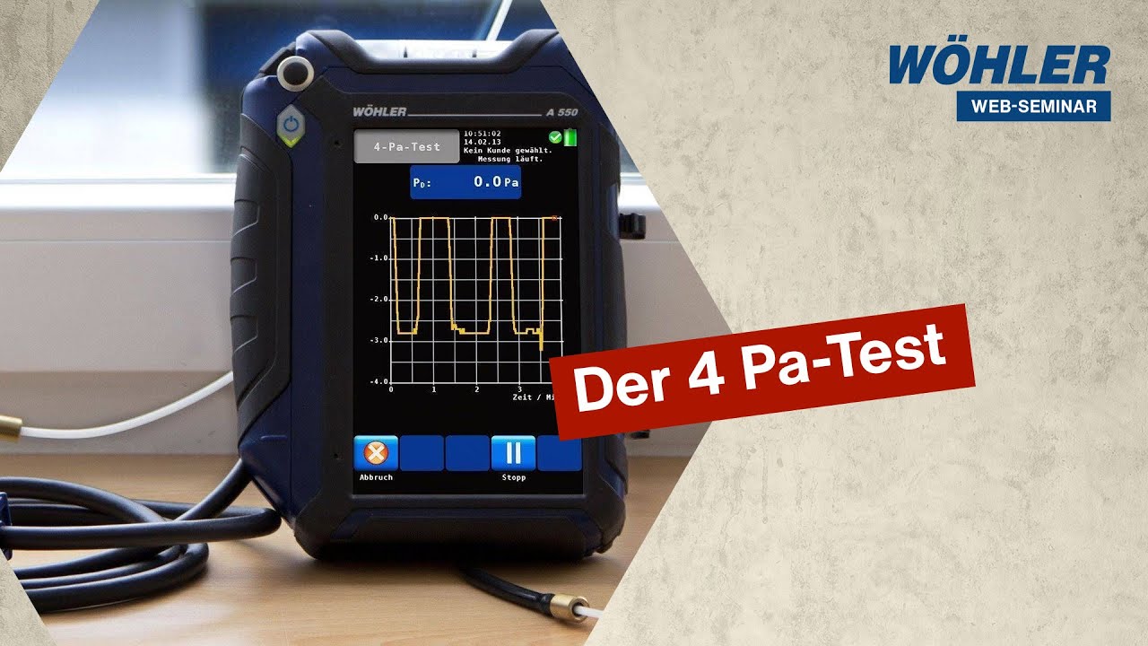 Wöhler Web-Seminar: Der 4 Pa-Test