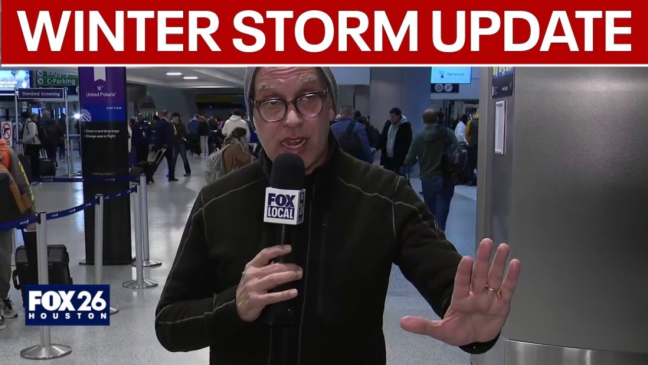 Houston winter storm conditions Monday morning: Roads, airports, forecast
