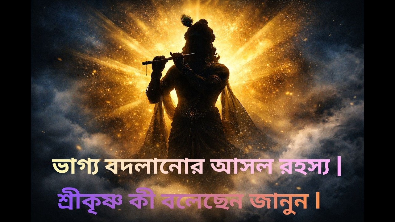 ভাগ্য বদলানোর আসল রহস্য | শ্রীকৃষ্ণ কী বলেছেন জানুন  I Krishna Motivational Speech