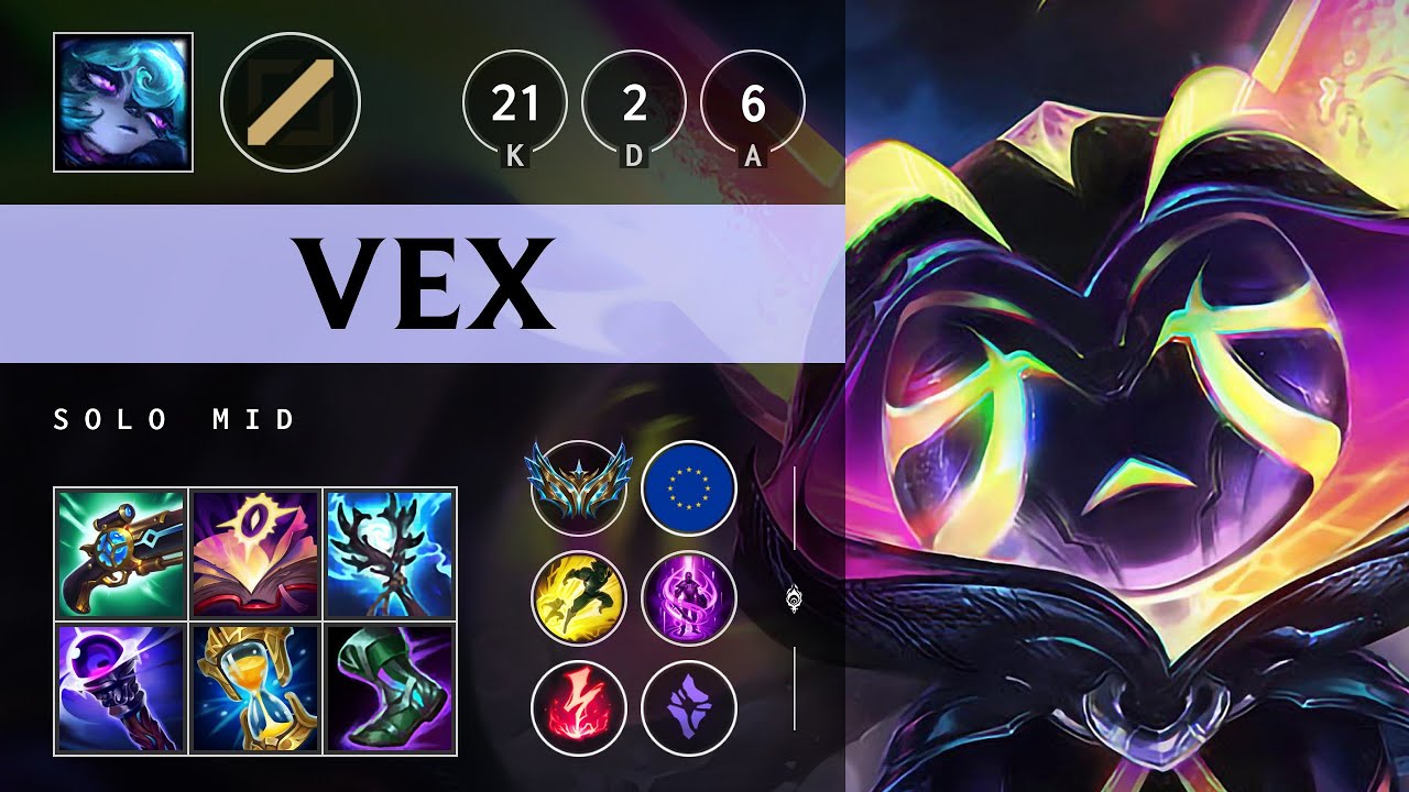 Vex Mid vs Ryze: Triple Kill, Legendary - EUW Challenger Patch 14.24
