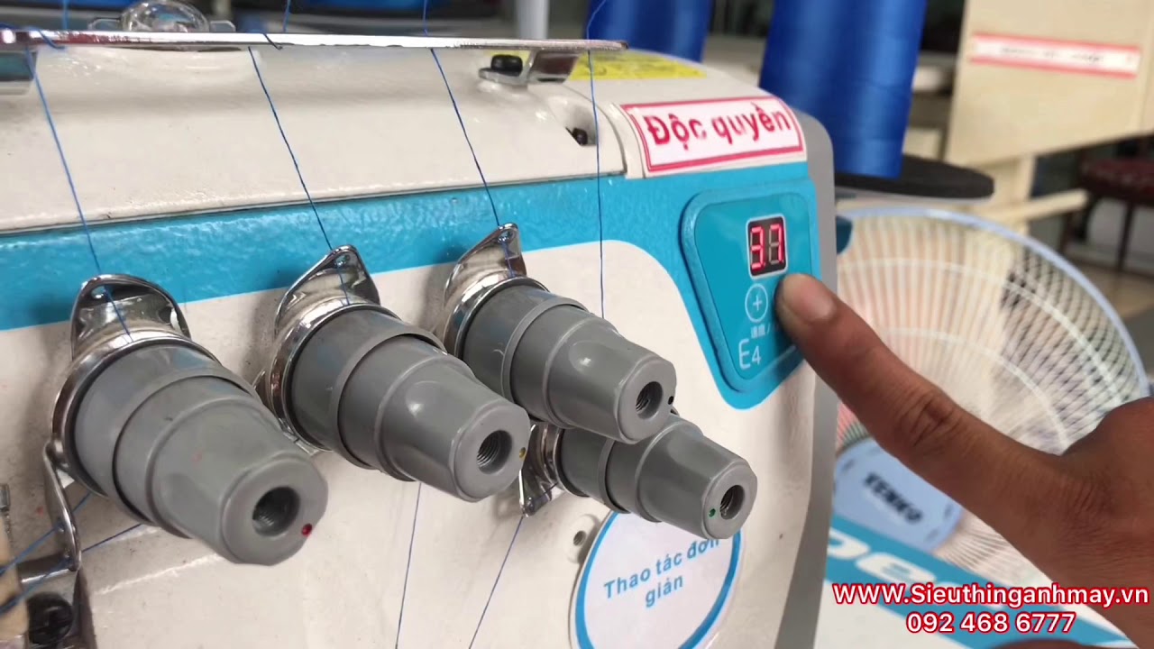 Hướng dẩn sử dụng Máy vắt sổ 2 kim 4 chỉ liền trục Jack E4  - Lh 092 468 6777 Mr.Tin