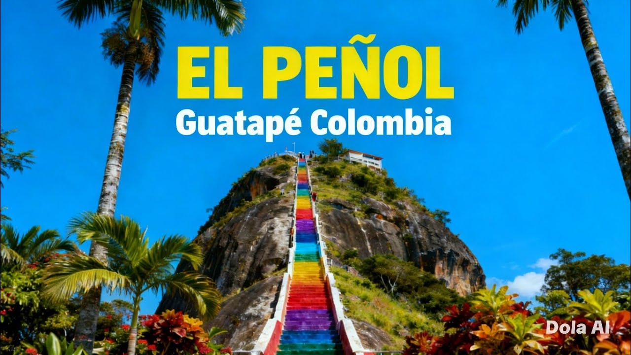 🇨🇴 La Piedra del Peñol de Guatapé: ¡La Roca de COLORES que ENCANTA a TODAS las EDADES! 🤩✨