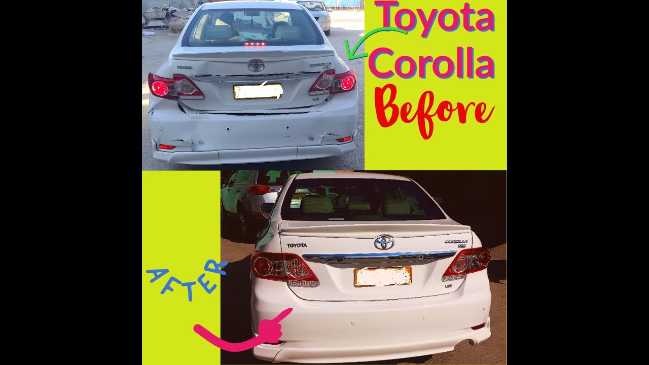 Toyota Corolla Vehicle Rear Accident Repairs - Restoration
