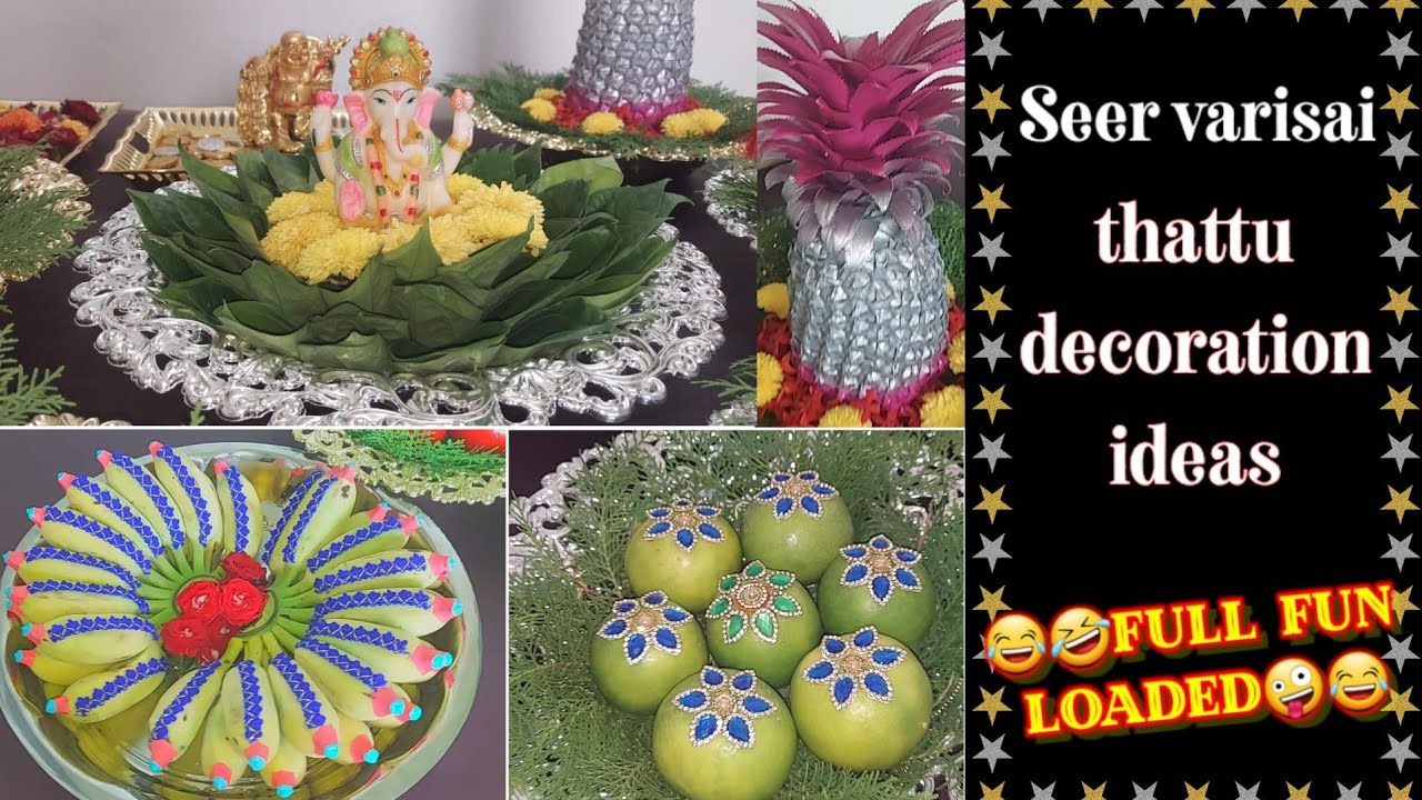 seer thattu decoration ideas|plate decoration|engagement plate decoration|ideas|5min crafts