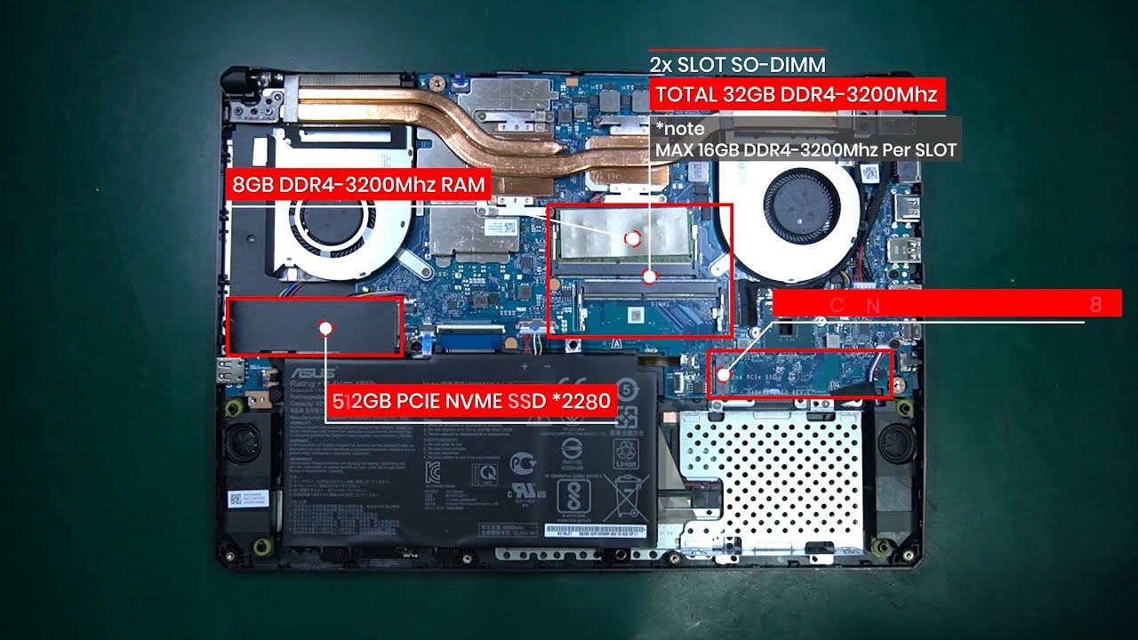 Asus TUF Gaming F15 FX506LH I765B8T-O | Upgrade options SSD and Ram Indonesia