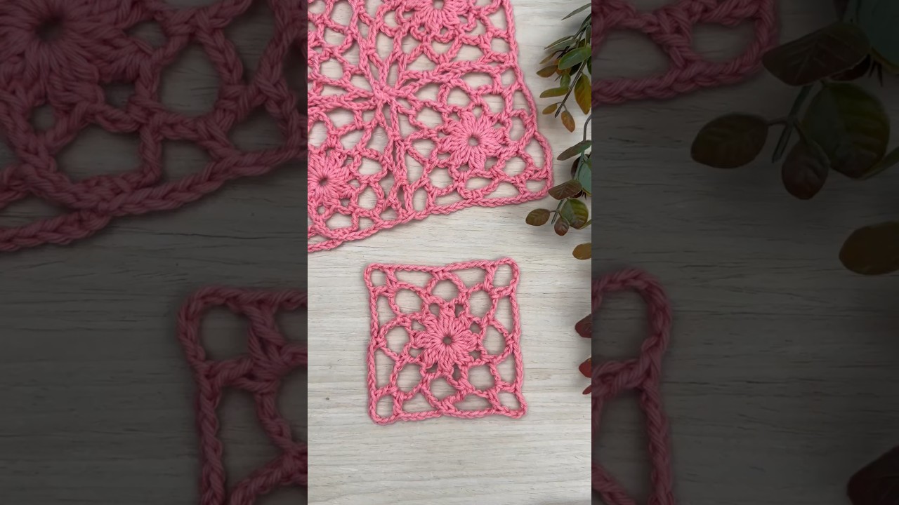 Square de crochê facil renda/ Quadradinhos de croche /Granny square crochet
