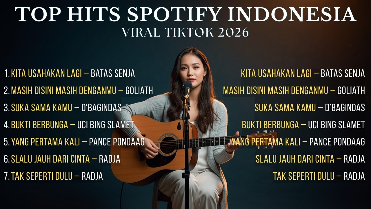 Top Hits Spotify Indonesia 2026 | Lagu Santai Akustik Pop Cover | Lagu Viral Tiktok 2026