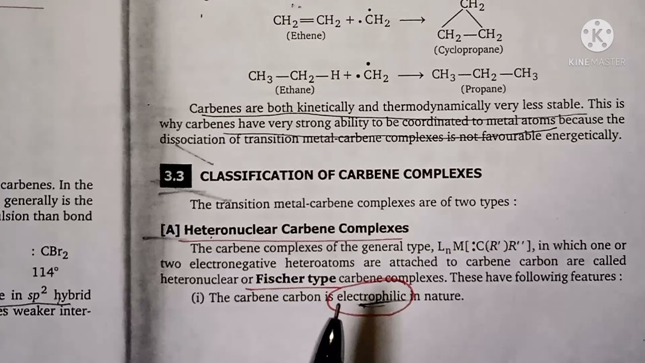 transition metal carbene complex || fisher carbene and schrock carbene ||