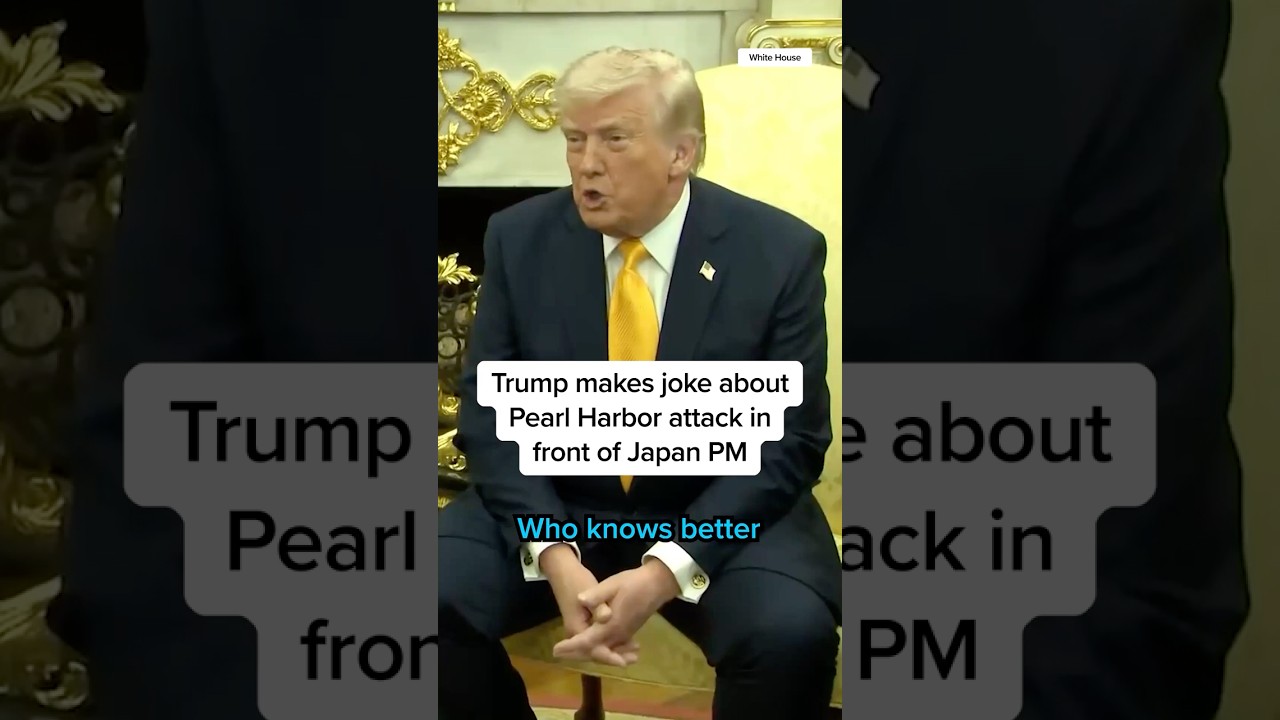 Trump makes joke about Pearl Harbor attack in front of Japan PM