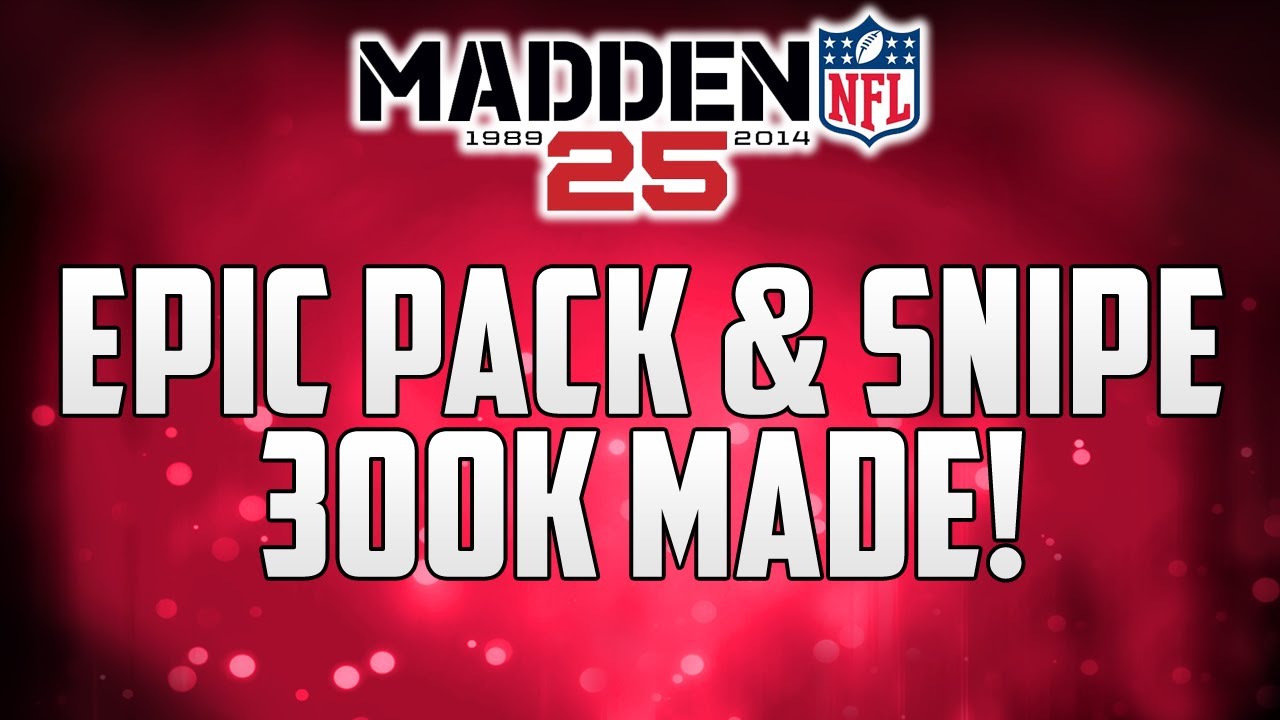 MUT 25 PS4 | Epic Pack and SNIPE | Madden 25 Ultimate Team