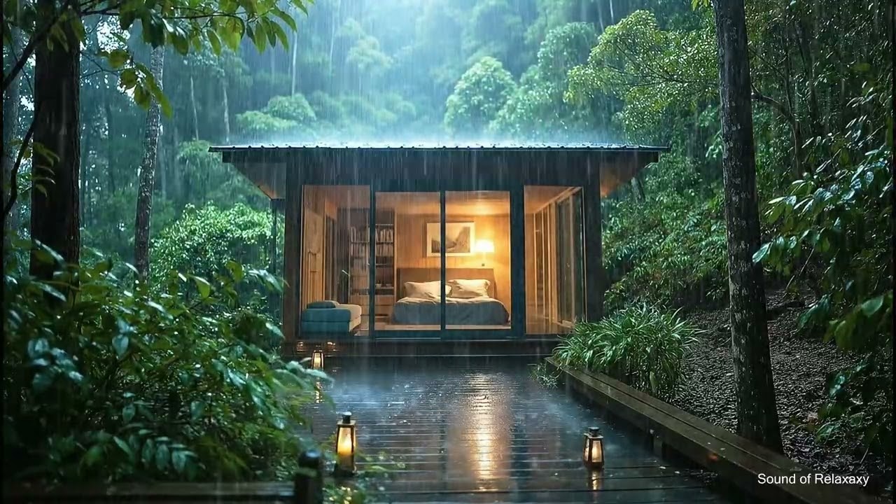Deep Sleep in Minutes | Relaxing Night Rain ASMR