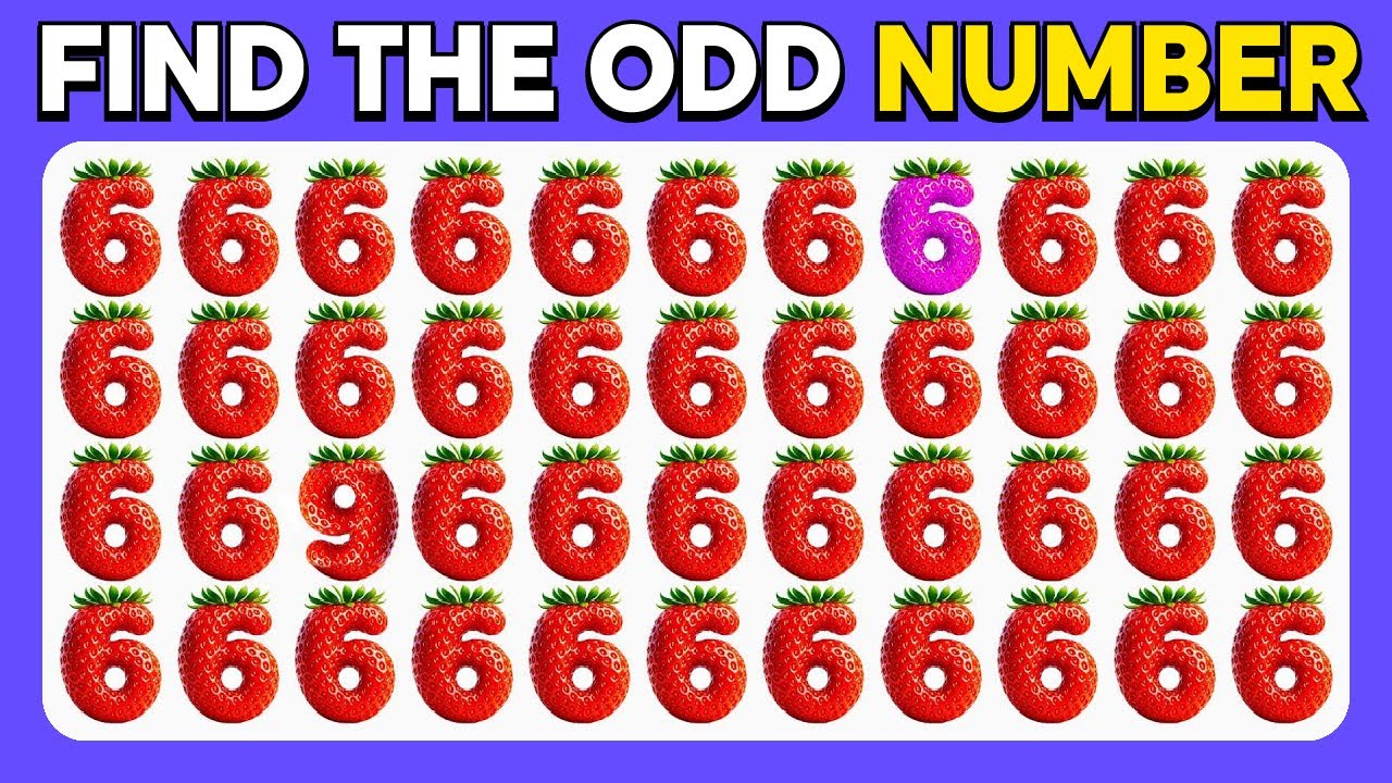Find the ODD One Out - Numbers Edition️🥇2️⃣3️⃣ | 30 Easy, Medium, Hard Levels Quiz