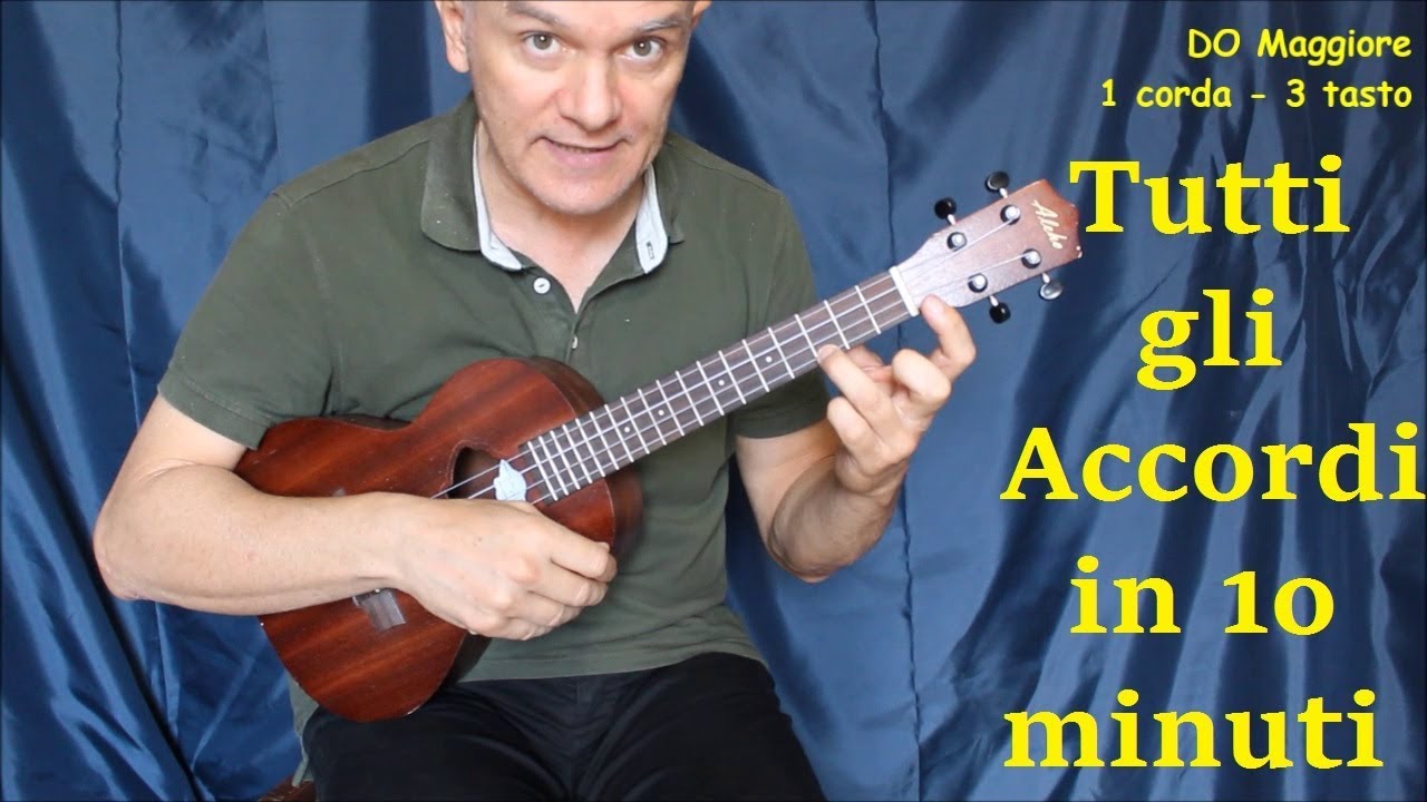 UKULELE tutti gli accordi Maggiori e Minori