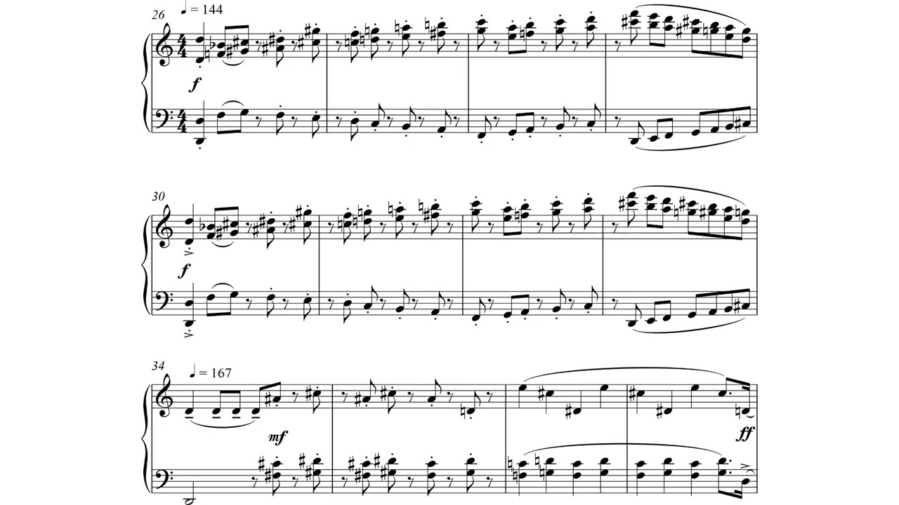 Graham Nathan Harris - Ahead for Piano (2012) [Score-Video]
