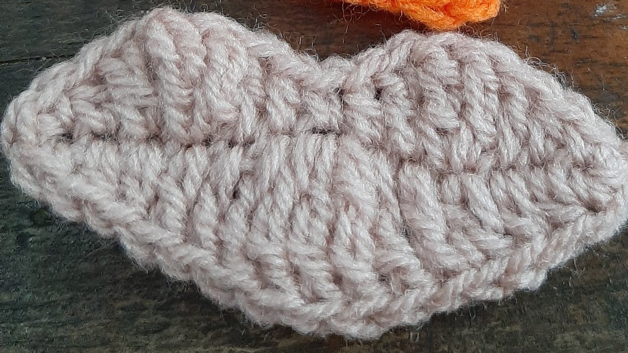 Labios tejidos a crochet para aplique, paso a paso.