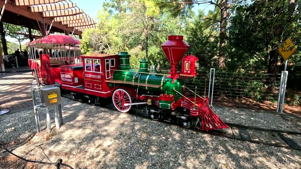 Hermann Park Train Complete Ride Houston Texas HD