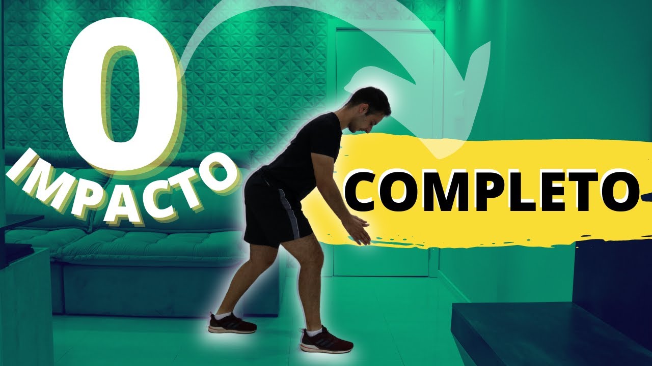 Treino SEM IMPACTO em casa - Exercícios para fazer em casa sem impacto e com o peso do corpo