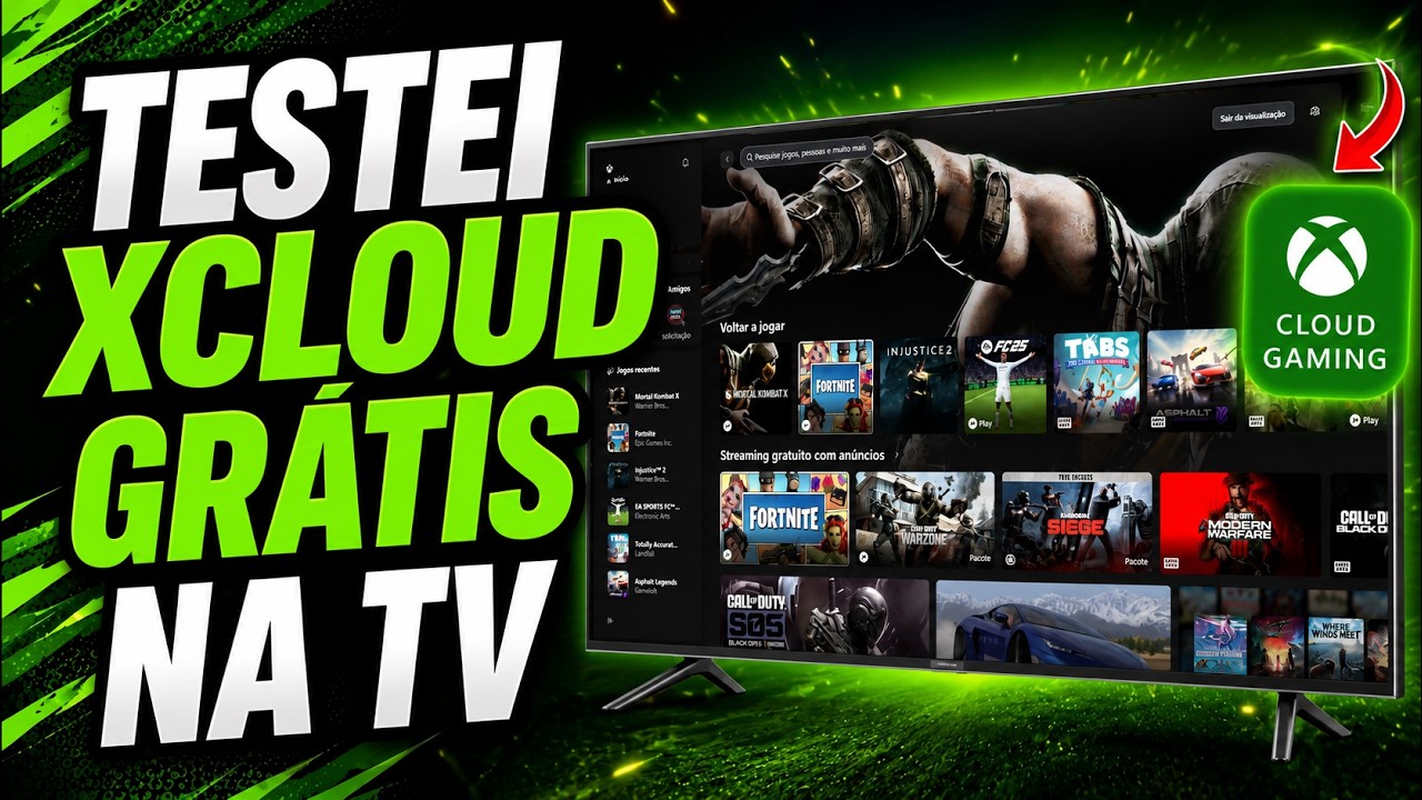 XCLOUD AGORA GR&Aacute;TIS na TV! Como liberar? Tem FILAS nos jogos COMPRADOS?