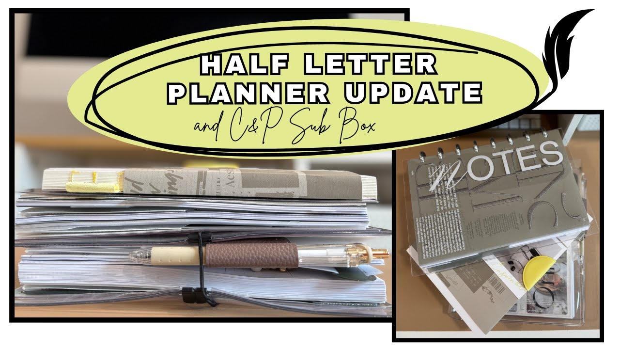 Half Letter Disc Planner Update | Cloth and Paper March Sub Box