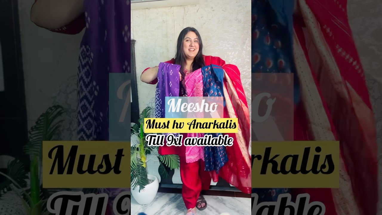 Must have Anarkalis kurties from #meesho #fashion #plussizehaul #meeshokurti #under600