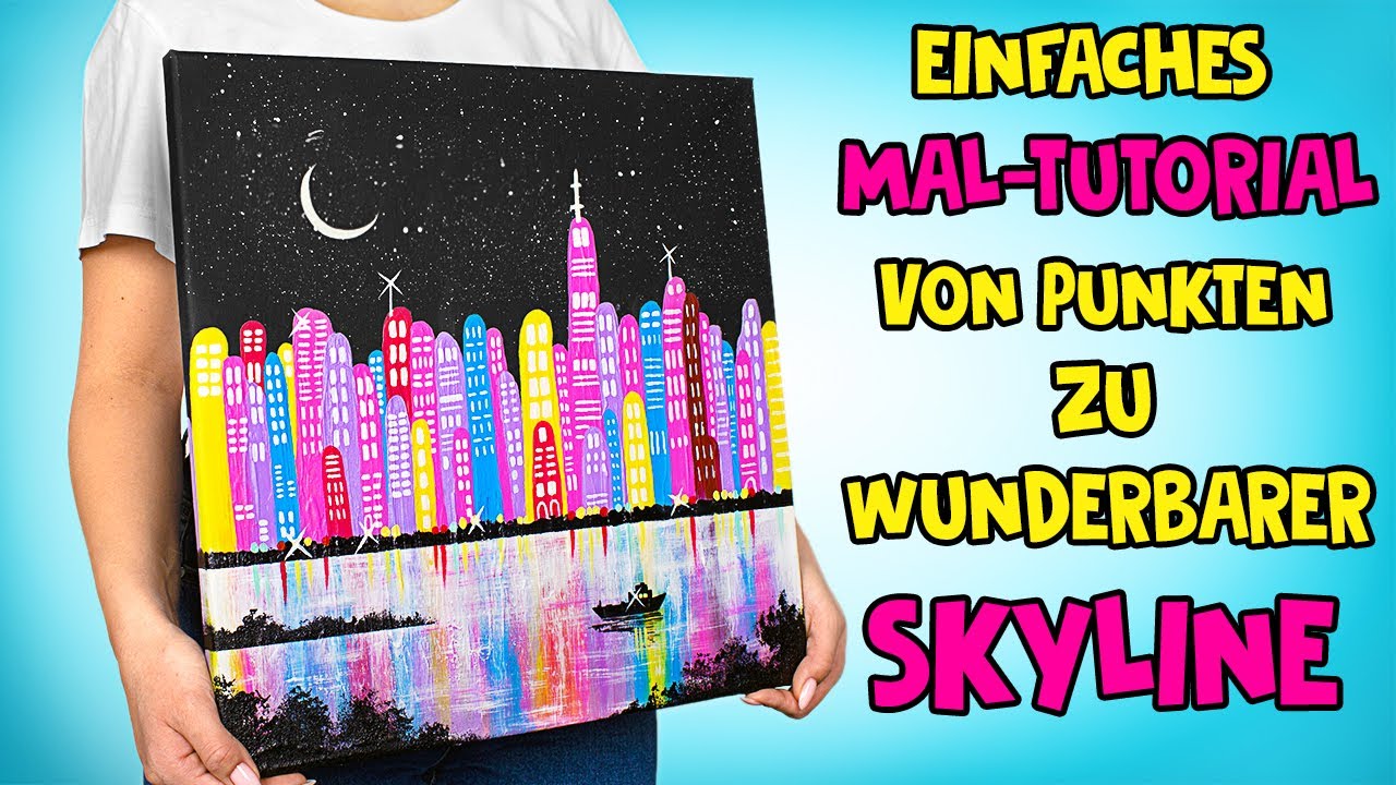 Einfaches Mal-Tutorial von Punkten zu wunderbarer Skyline 🤩