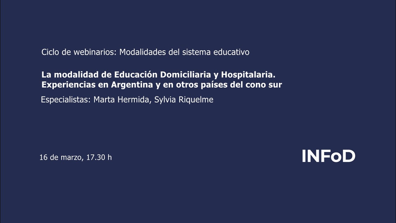 La modalidad de Educaci&oacute;n Domiciliaria y Hospitalaria