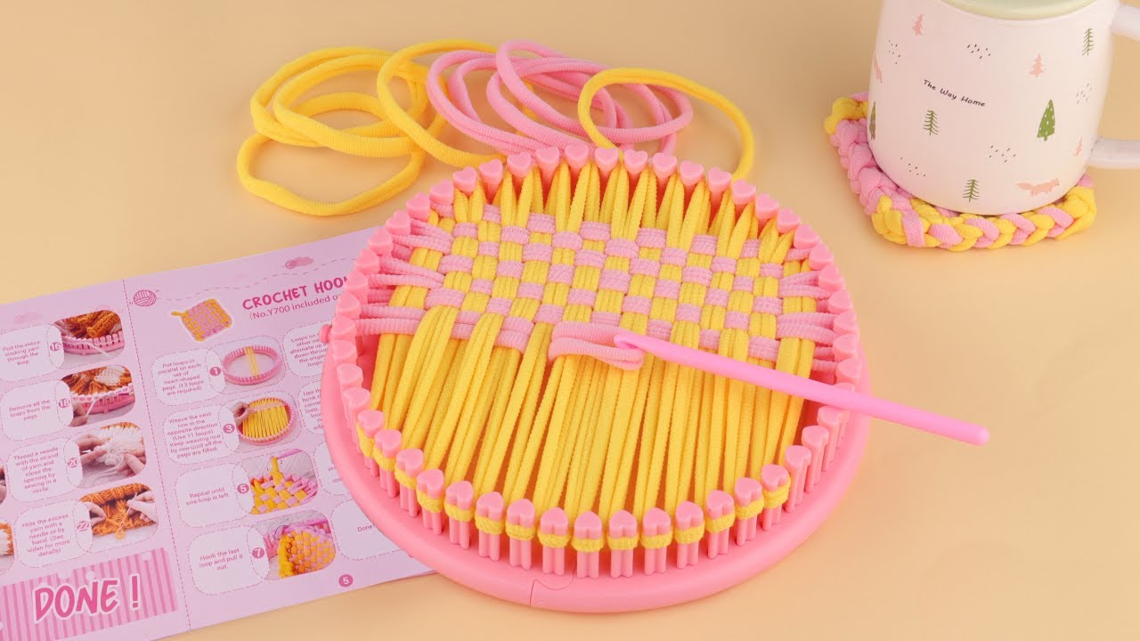 Weaving Coasters on Round Looms: Step by Step Coaster Tutorial for Absolute Beginners - New