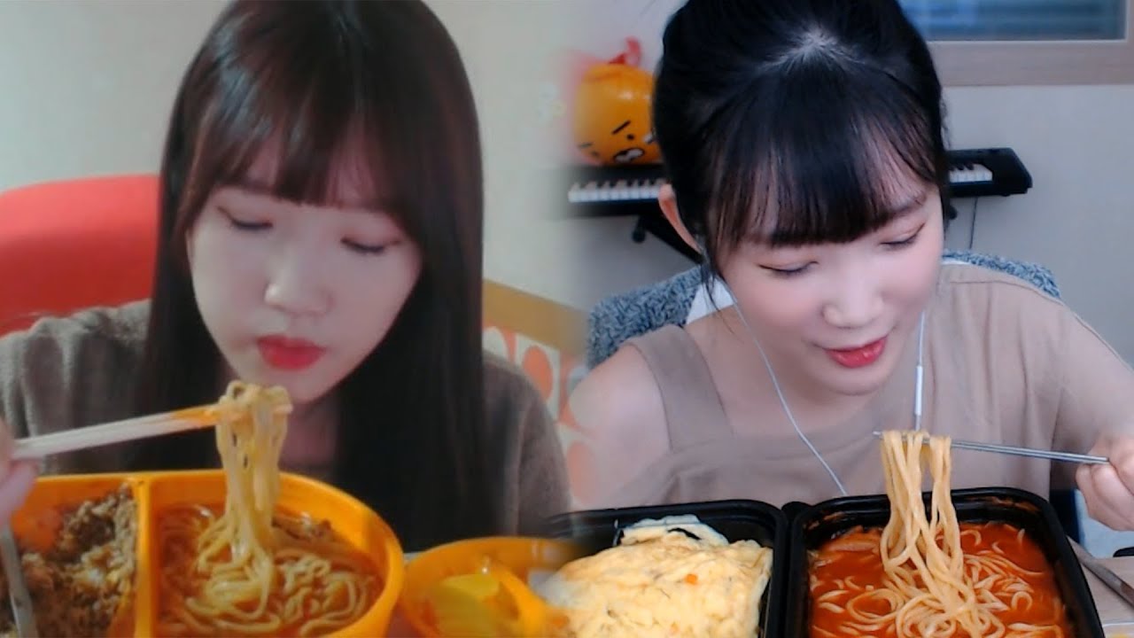 5년만에 전설의 볶짬면 먹방(무편집)  'ㅁ'