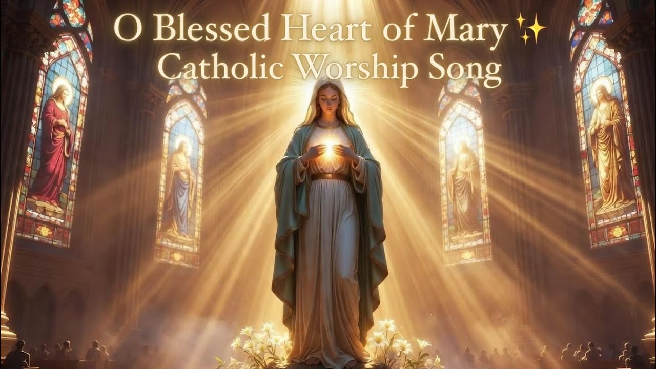 O Blessed Heart of Mary ✨ Catholic Worship Song(Brandon Lake  style)