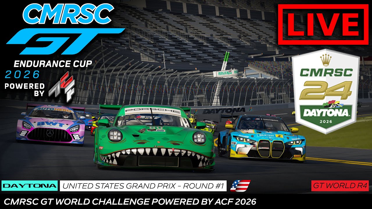 Live l 24 Hours of Daytona Virtual l CMRSC GT Endurance Cup Powered by ACF