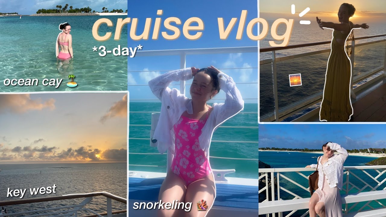 cruise vlog ⋆˚❀ | come to the bahamas & key west w/ me!