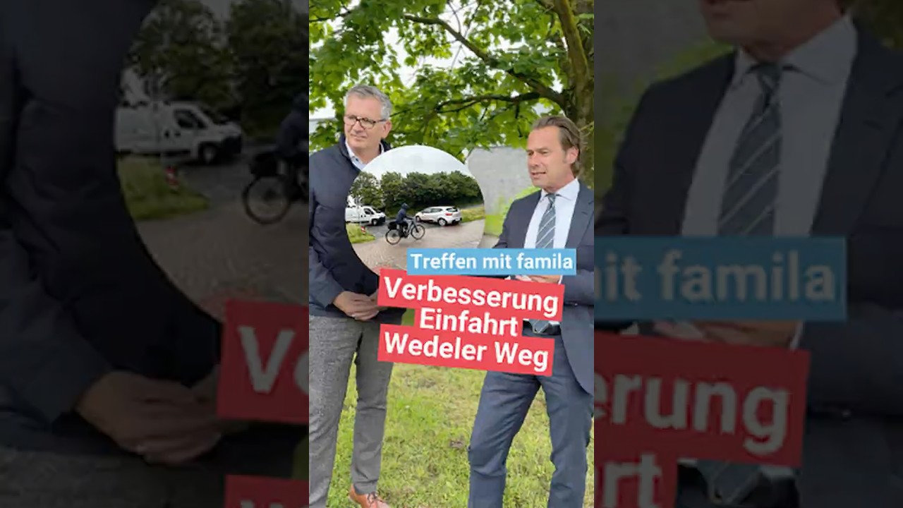 Treffen mit famila - Verbesserungen der Zufahrt am Wedeler Weg