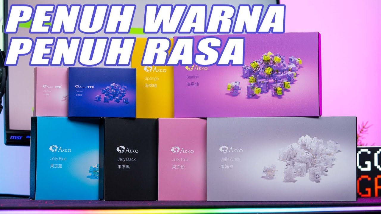 TERBARU ! New Akko Jelly & TTC Switches ! Penuh warna Penuh rasa ! Bagus Dan terjangkau !