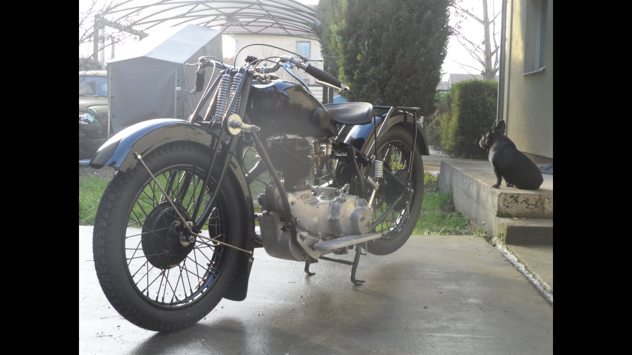 Complete Restoration NSU 501 TS 1935 Old German Motorcycle Black Legionar They Broth Him In Peace's