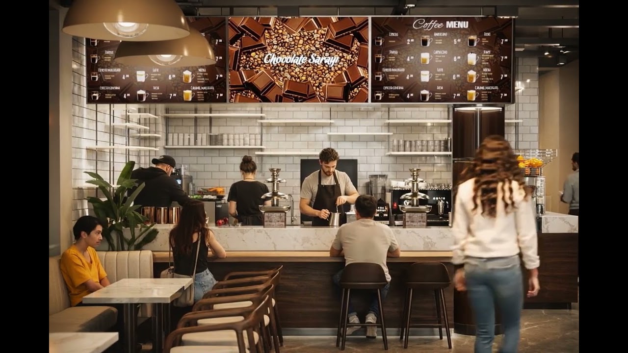 Coffee shop animation + Aİ