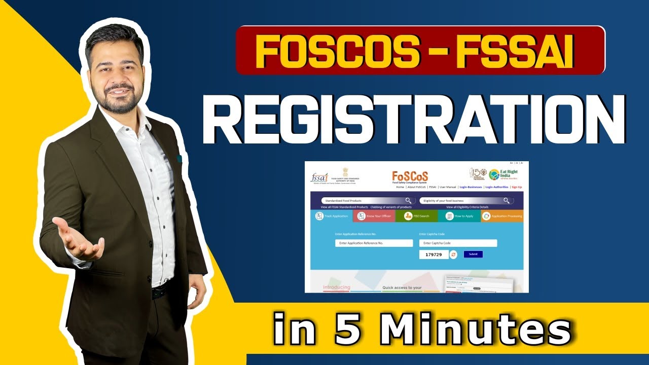 FoSCoS Registration Process | How to do FSSAI Registration? | How to register for FSSAI?