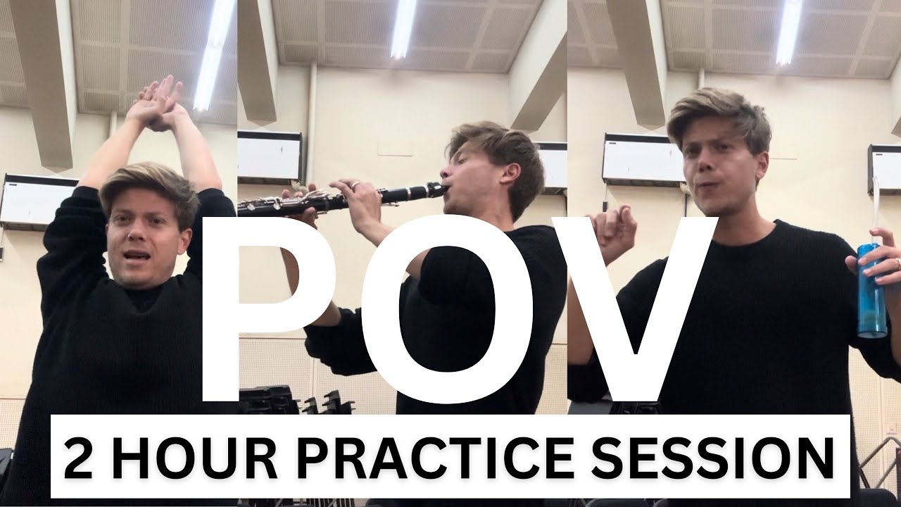 POV: Full Day of Practice with Professional Clarinetist