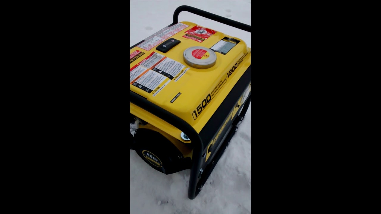 Champion 1200 Watt Generator Review, First Start Up