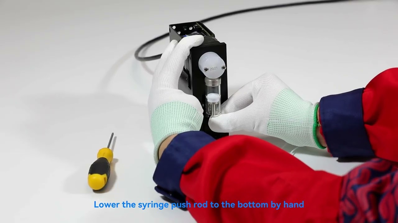 how to install the valve and syringe for Lead Fluid G3030 syringe pump ?#syringepump #G3030-1S