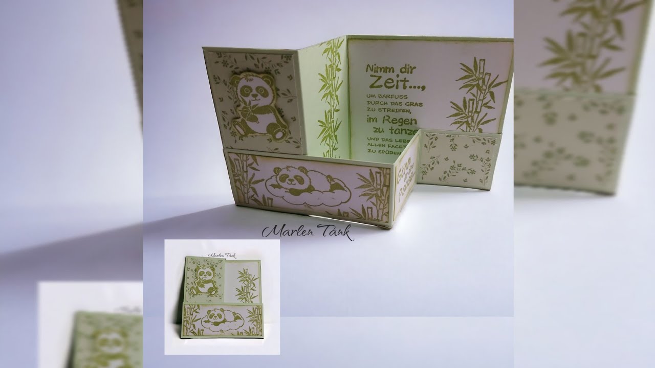 Faltkarte | Pandazeit | GONIS |Tutorial | Cardmaking
